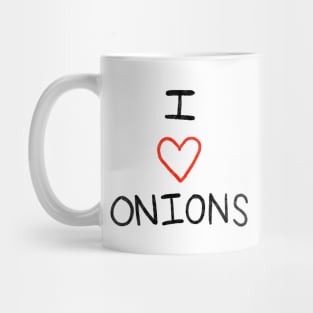 I Heart Onions Mug